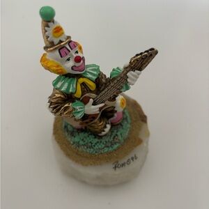 Ron Lee Colorful Clown Figurine with Guitar